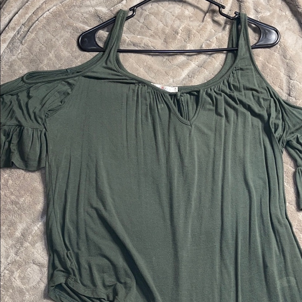 Olive green western shirt